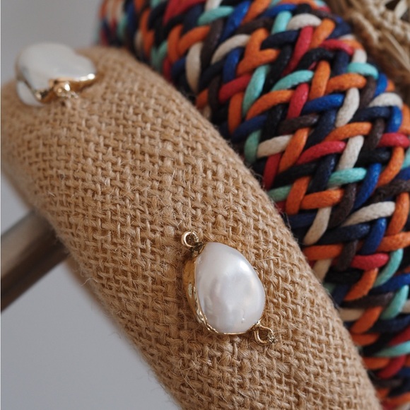 NWT CUCKOO B
Ana headpiece woven rainbow colorful oversized headband - Picture 3 of 12